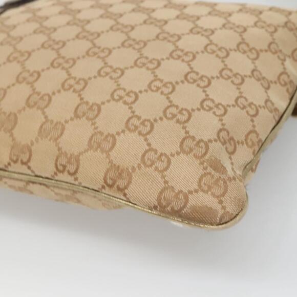 GUCCI GG Canvas Sherry Line Shoulder Bag Beige Black - Picture 12 of 16